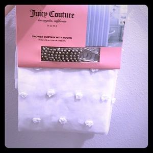 Juicy couture Shower curtains with hooks